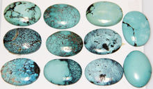 Load image into Gallery viewer, 22x30 mm. Oval Turquoise Cabs
