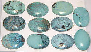 22x30 mm. Oval Turquoise Cabs