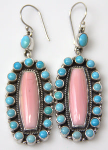 Conch Shell and sleeping beauty Earring.