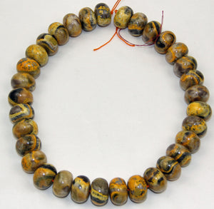 Bumblebee Jasper Rondel 14x20 MM. Beads.