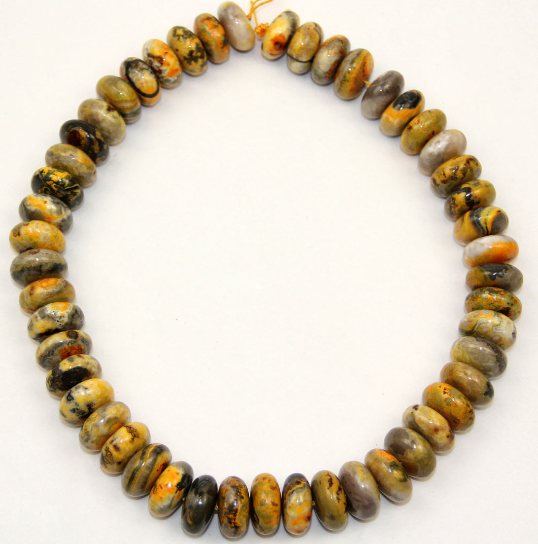 Bumblebee Jasper Rondel 18x9MM.