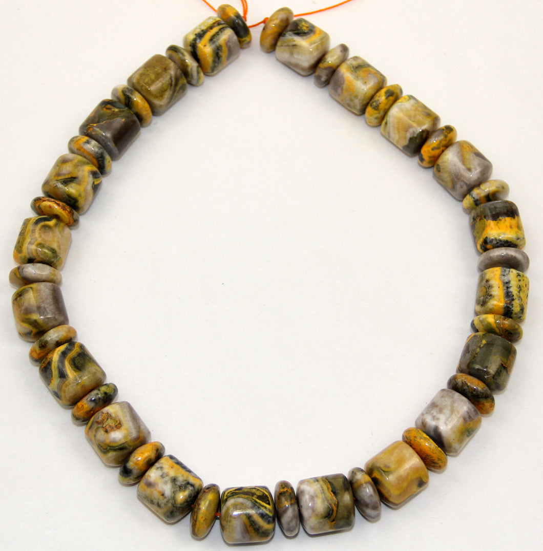 Bumblebee Jasper Barrel 16x16mm.