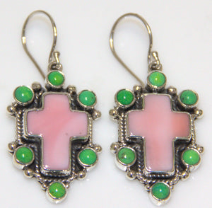 Conch Shell and Verasite Earring
