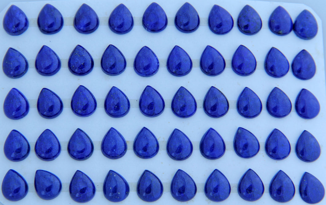 9x11 MM. Tear Drop lapis Cabs.