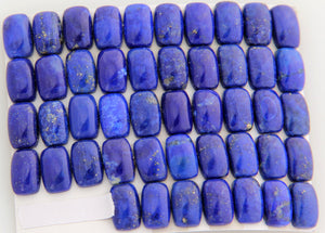 7x11mm. Rectangle Lapis Cabs.