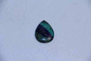 40x30 mm. Tear Drop Azurite Malachite Cabochon