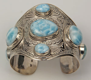 Larimar Cuff Bracelet