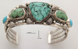 Turquoise and Sterling Silver Cuff Bracelet