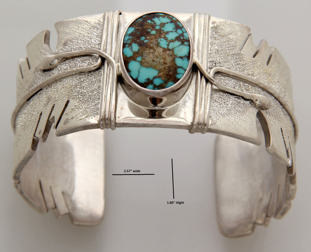 Turquoise and Sterling Silver Cuff Bracelet