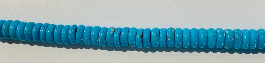 8mm. Roundel Armenian Turquoise Beads