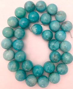 12 MM. Round Amazonite Beads