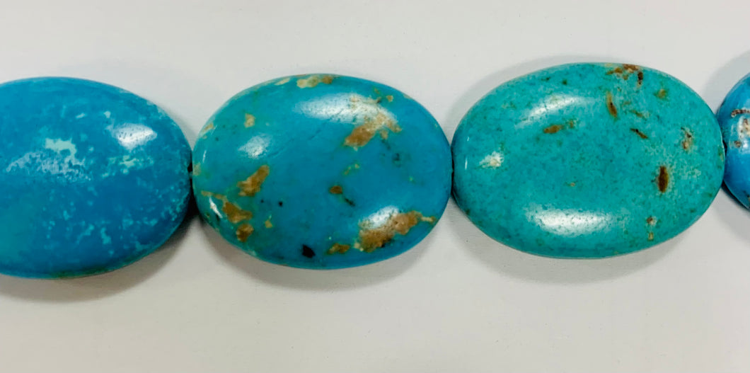 18x25 MM. Oval Turquoise Beads