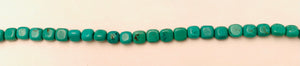 6 MM. Square Turquoise Beads