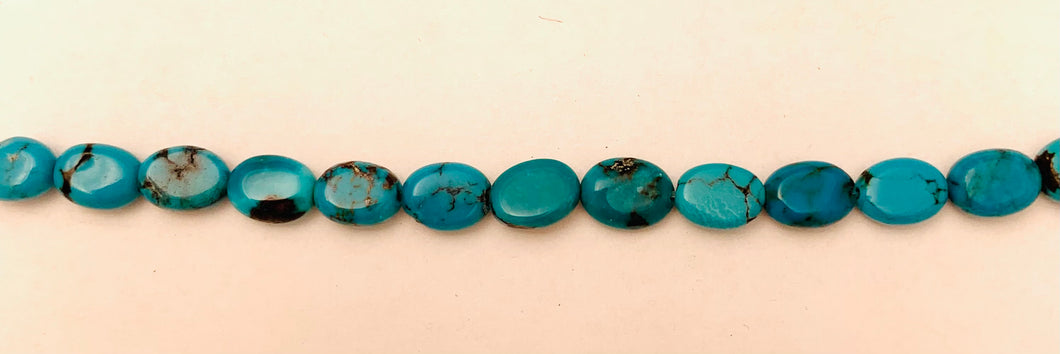 5x7 MM. Oval turquoise Beads