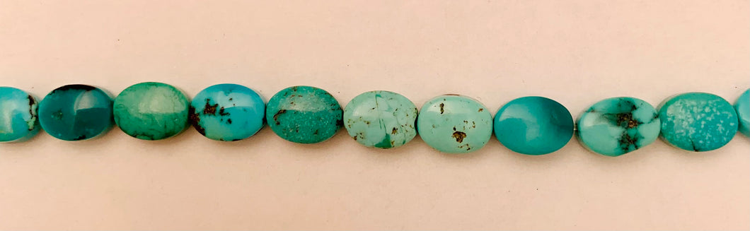 6x8 MM. Oval turquoise Beads