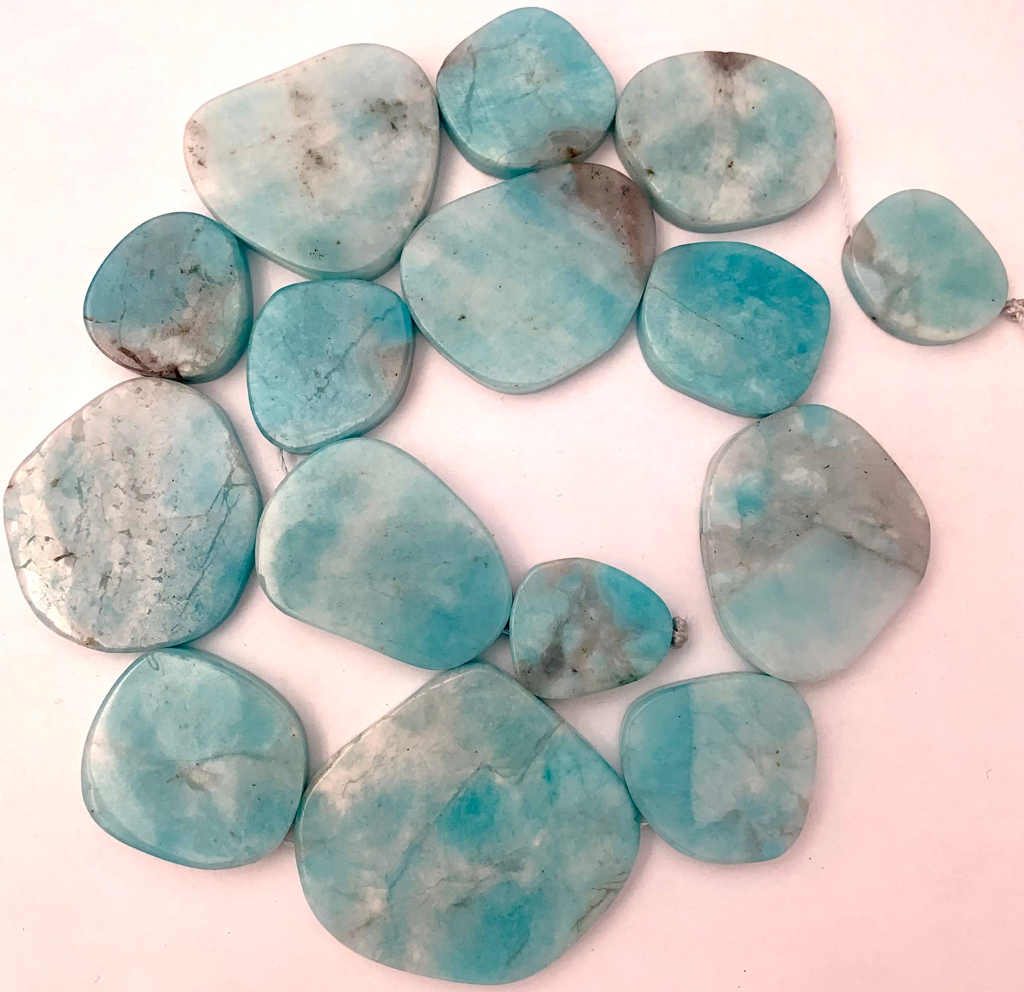Perles D'Amazonite Nuggets Facettés 10x8mm – Lot De 5 Pièces – Pierre Naturelle Pour Bijoux Créatifs